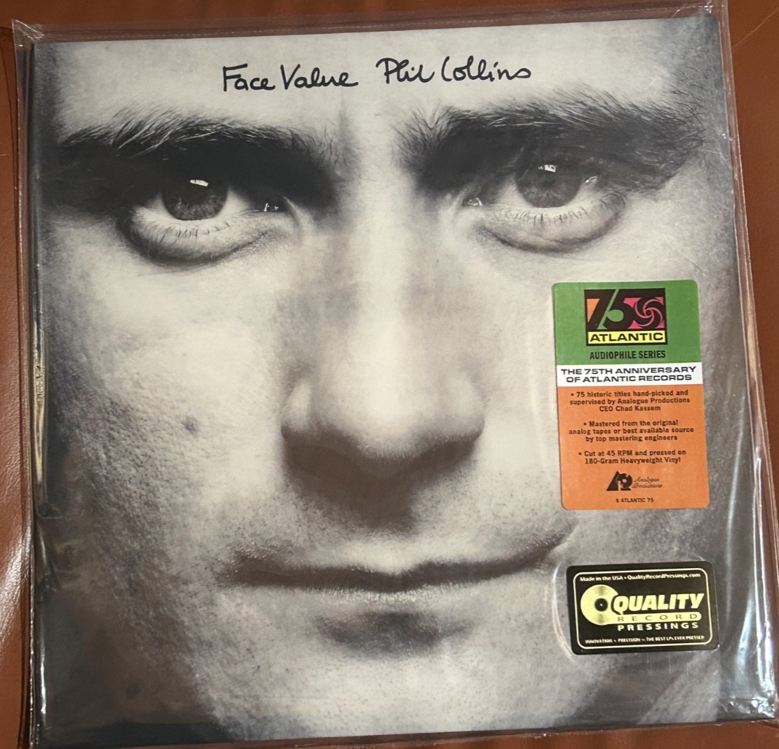 Phil Collins Face Value 75th Analogue Productions 45 2 LP  OOP SEALED Numbered