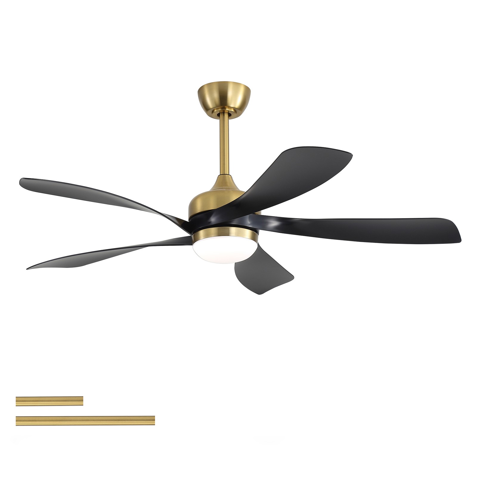 52" Ceiling Fan with Light,Remote Contol,Adjustable Dimmable Lighting Silent DC
