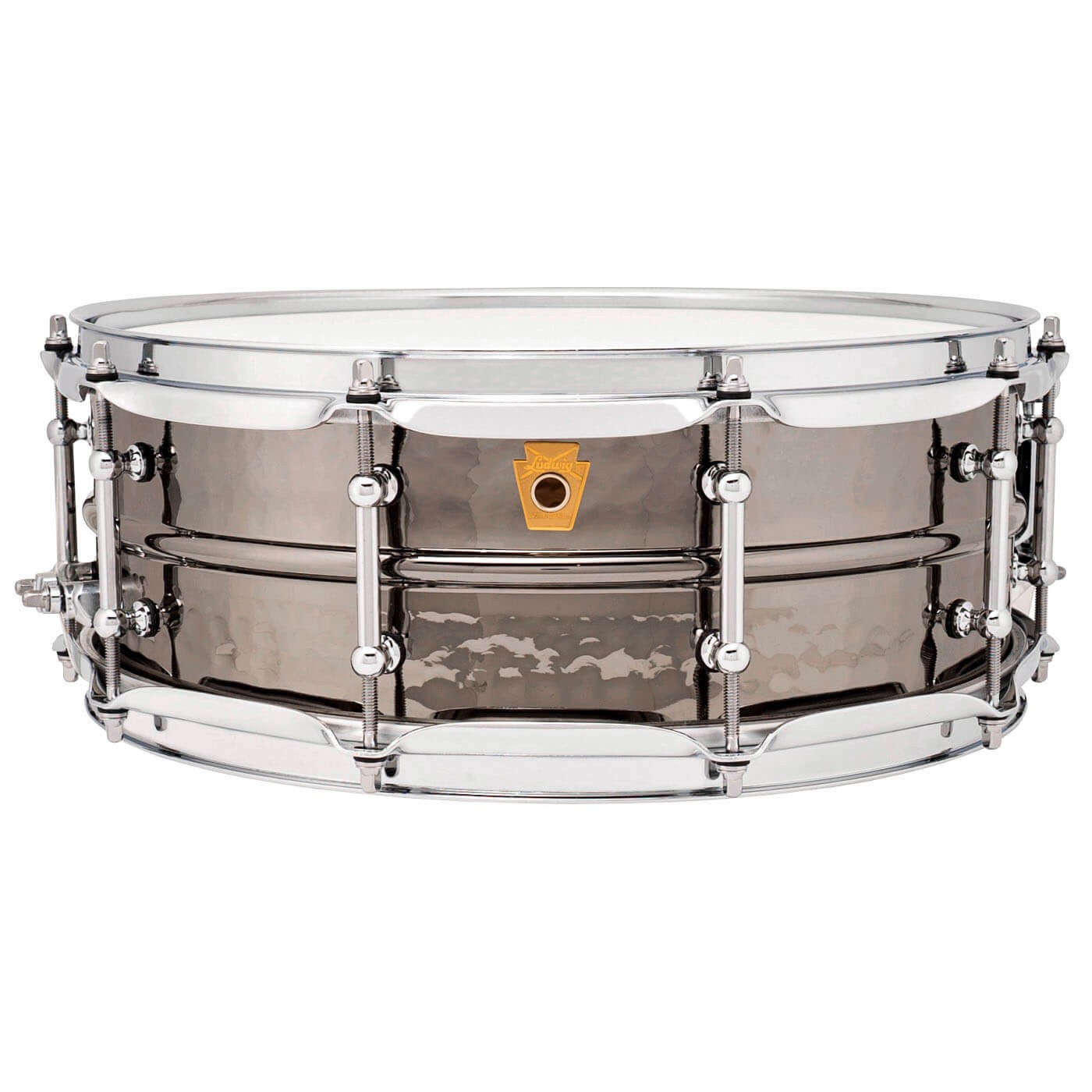 Ludwig LB416KT Black Beauty Snare Drum 14x5 Hammered w/Tube Lugs