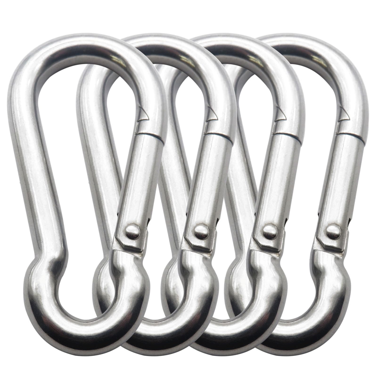 3 Inch 4 Pack Spring Snap Hook-M8x80mm, Cable Machine Accessories for Home Gy...