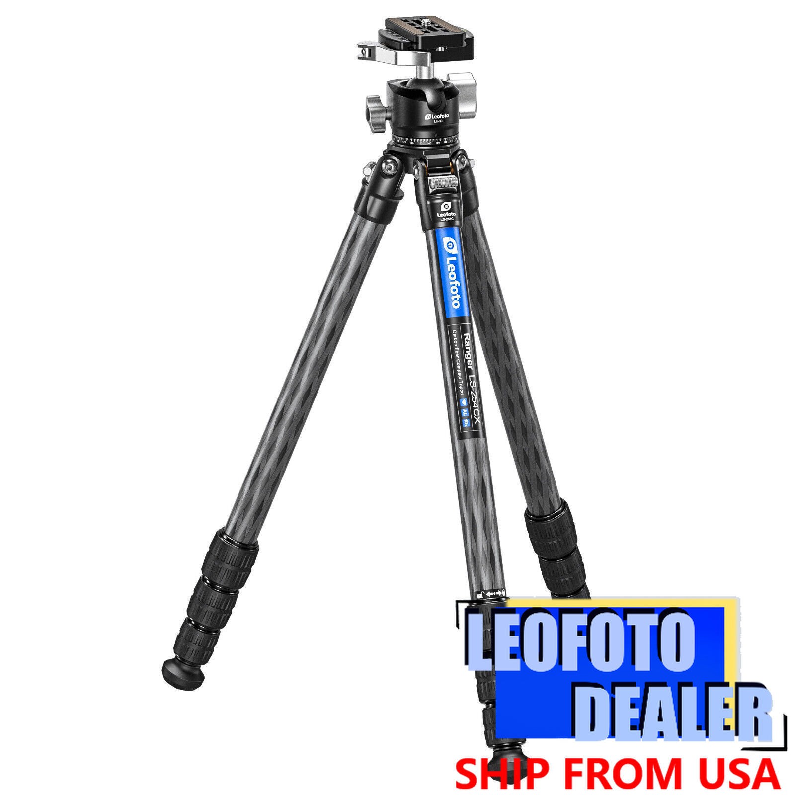 Leofoto LS-254C X Version Ranger Series Tripod+LH-30LR Ballhead Set
