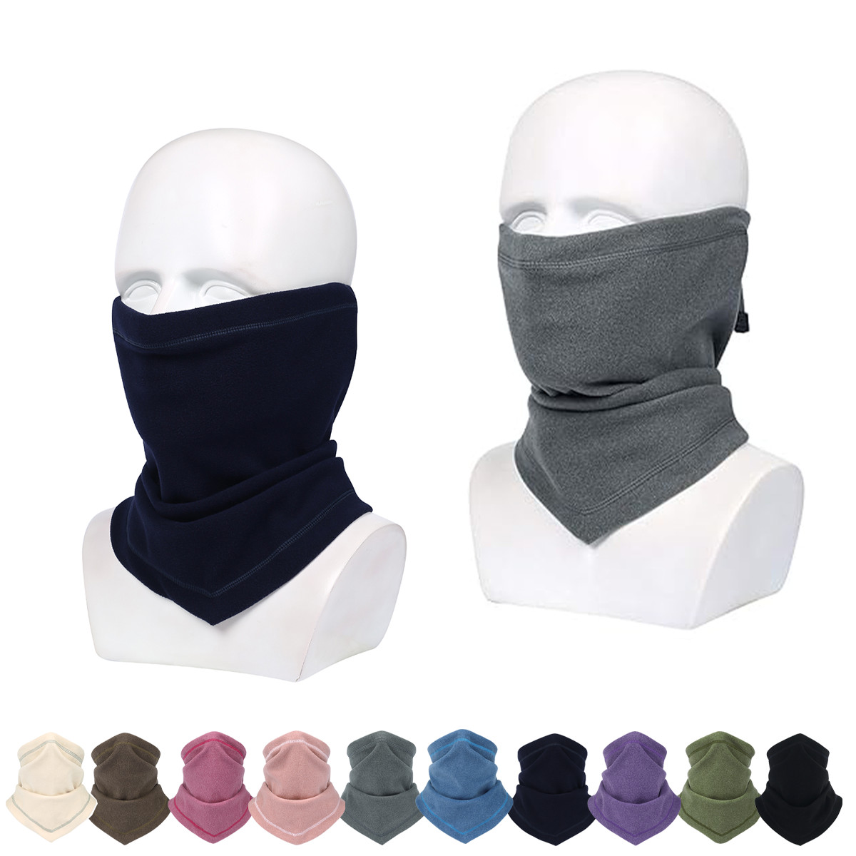 Winter Neck Warmer Gaiter Fleece Windproof Face Mask Cover Scarf Cycling Travel