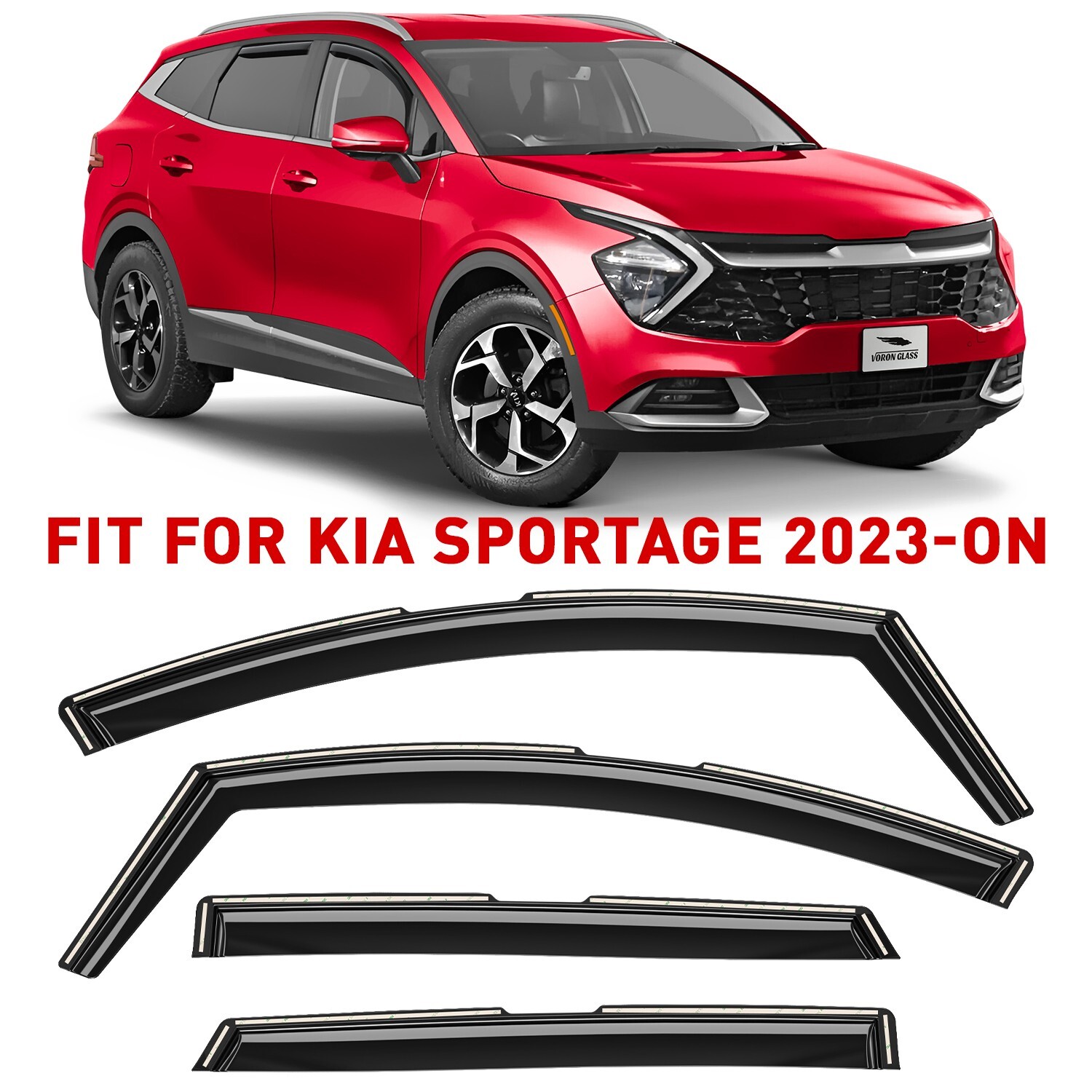 Rain Guards Vent Visors Shade for 2023-2026 Kia Sportage