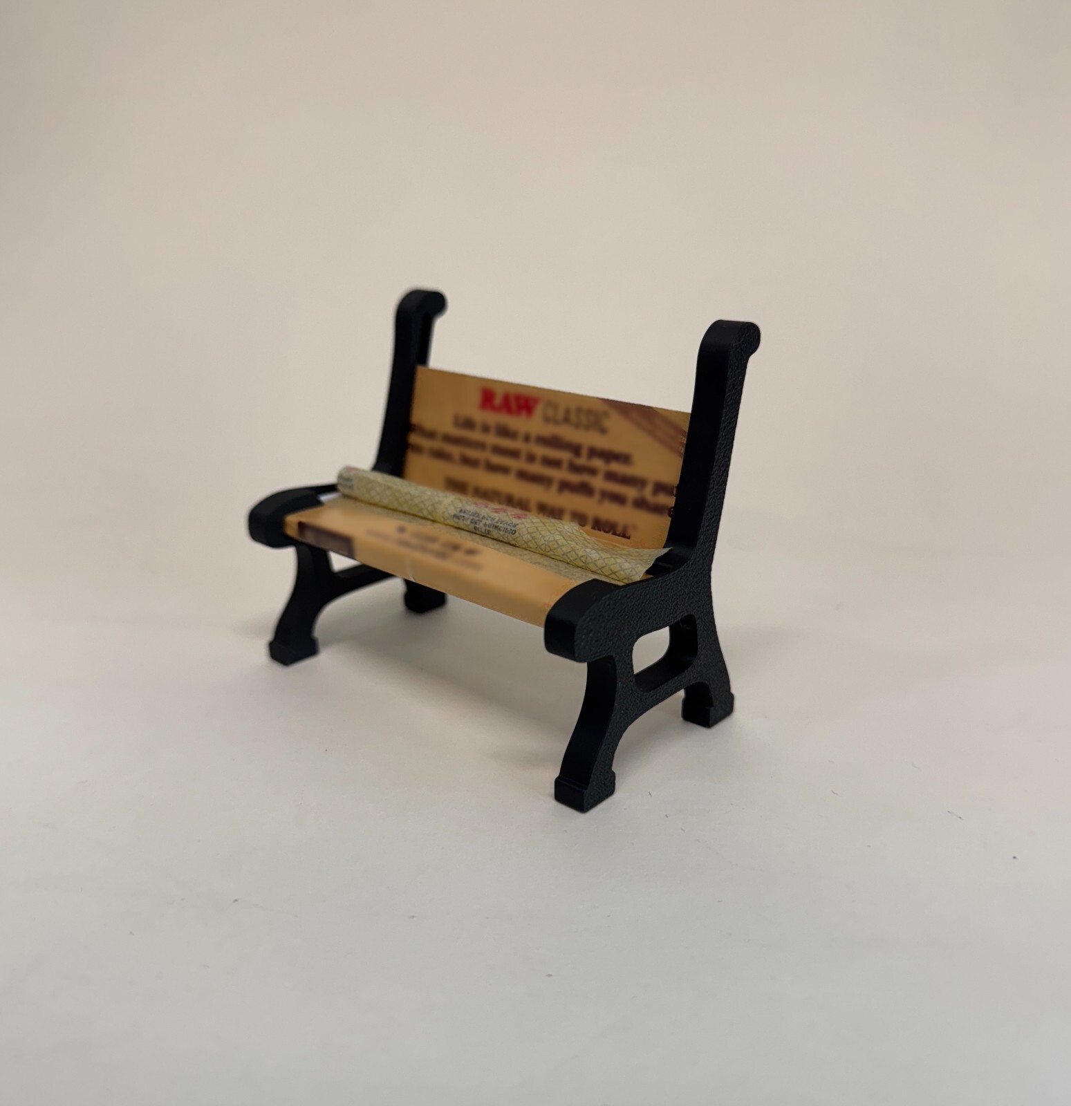 3D-Printed Rolling Paper Bench Holder - Unique Miniature Display Stand