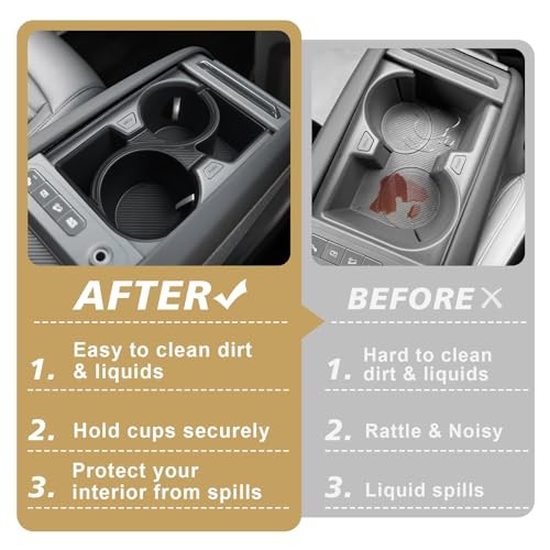 Cup Holder Inserts for Accessories Middle Console 2024+ Kia EV9 Center Console