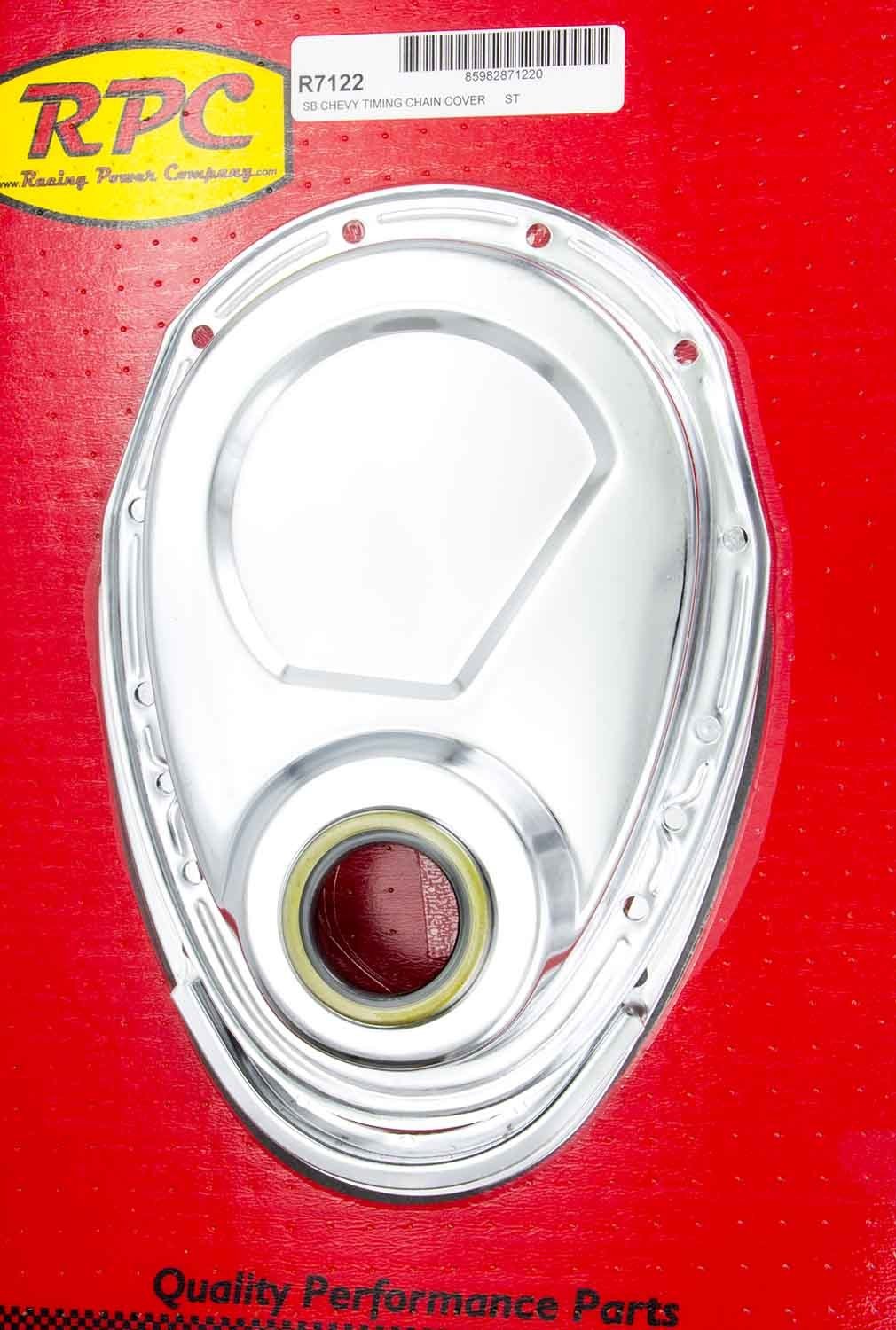 Racing Power for Small Block Chevy 2PC Timing Chain Cover Chrome