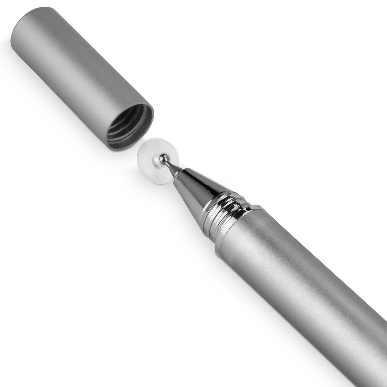 BoxWave FineTouch Capacitive Stylus Compatible with Viewsonic Metallic Silver