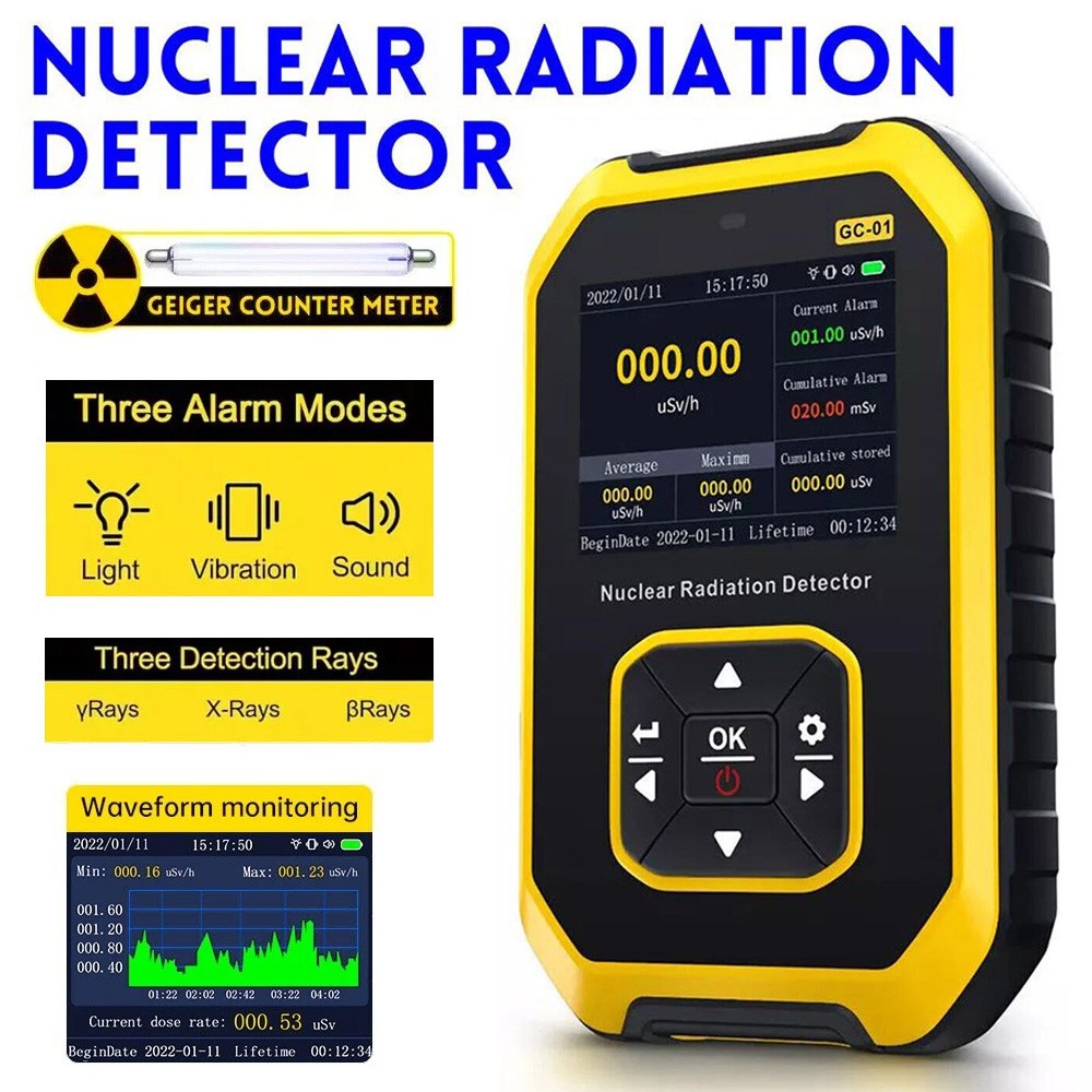 Portable Nuclear Radiation Detector GM Geiger Counter β/γ/X-Ray Dosimeter