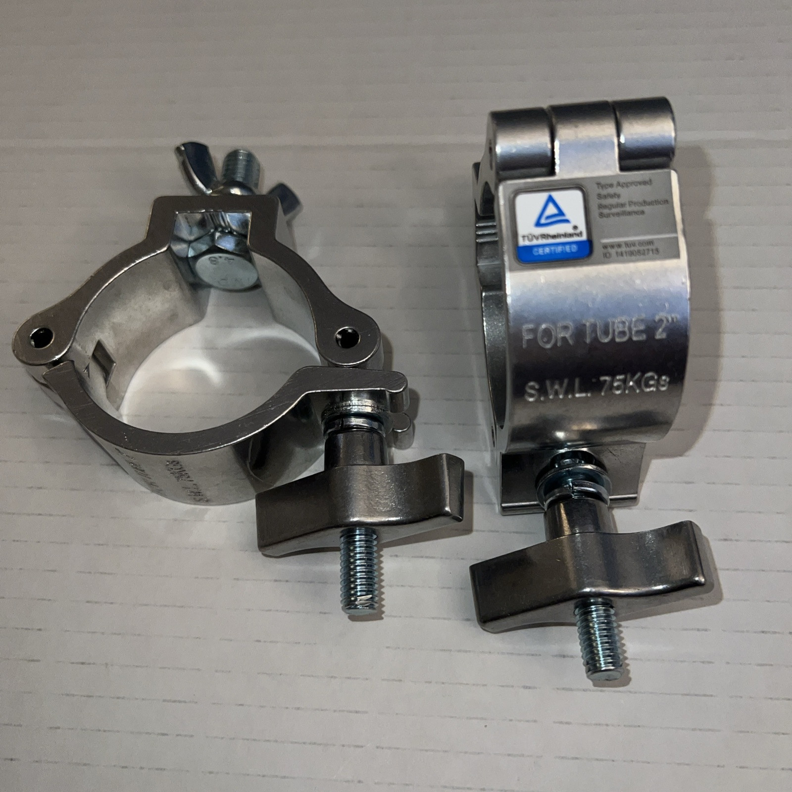 Lot of 2 TUV RHEINLAND SWL-75KG For 2” Tube