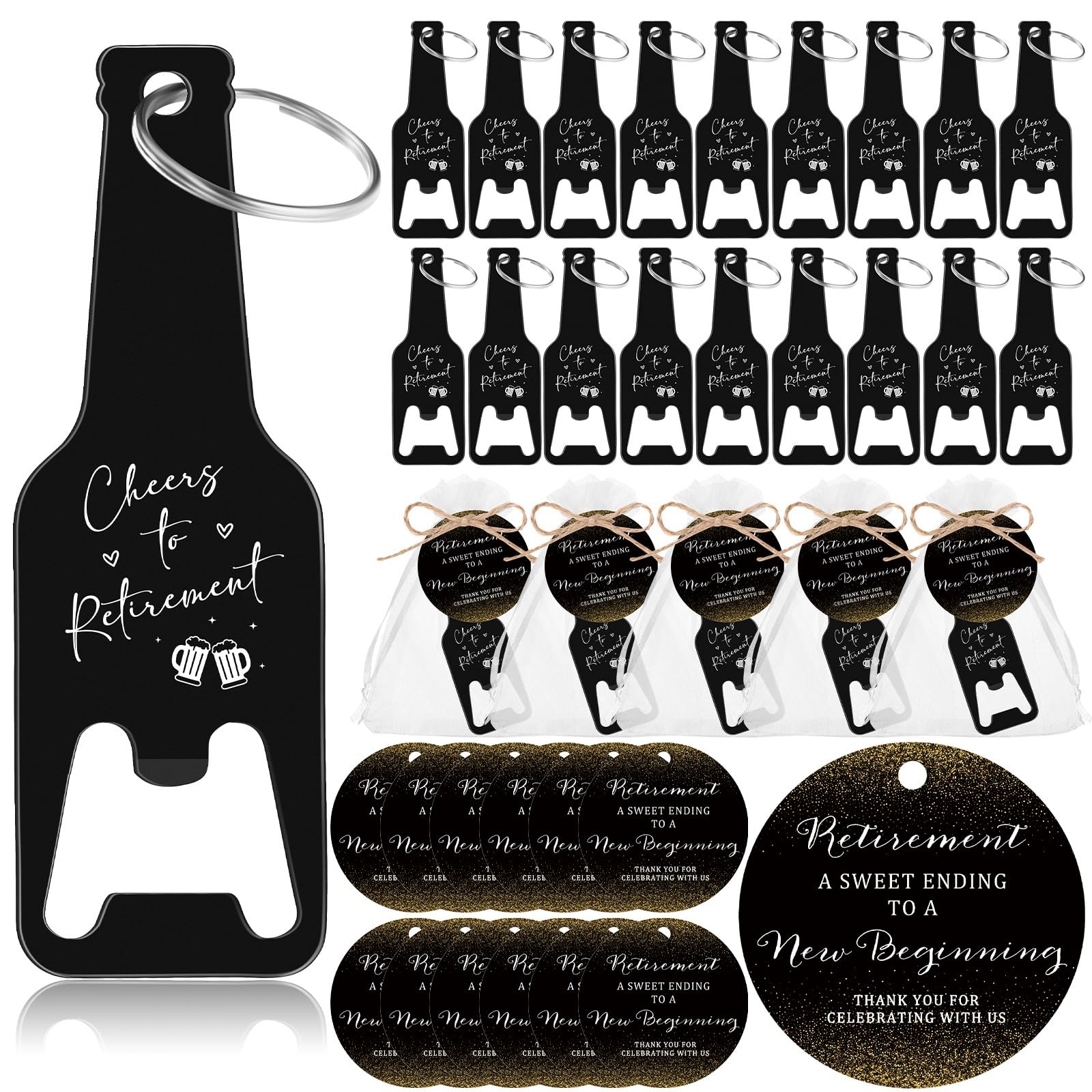 50 Sets Retirement Party Favors for Guests Cheers to Retirement Bottle Opener...