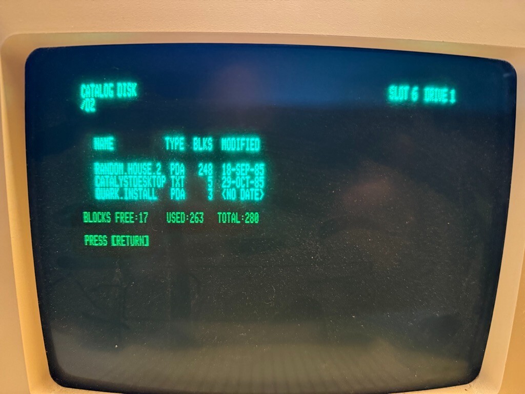 Apple 5.25 Software - RANDOM HOUSE DICTIONARY - tested to work on Apple 2c