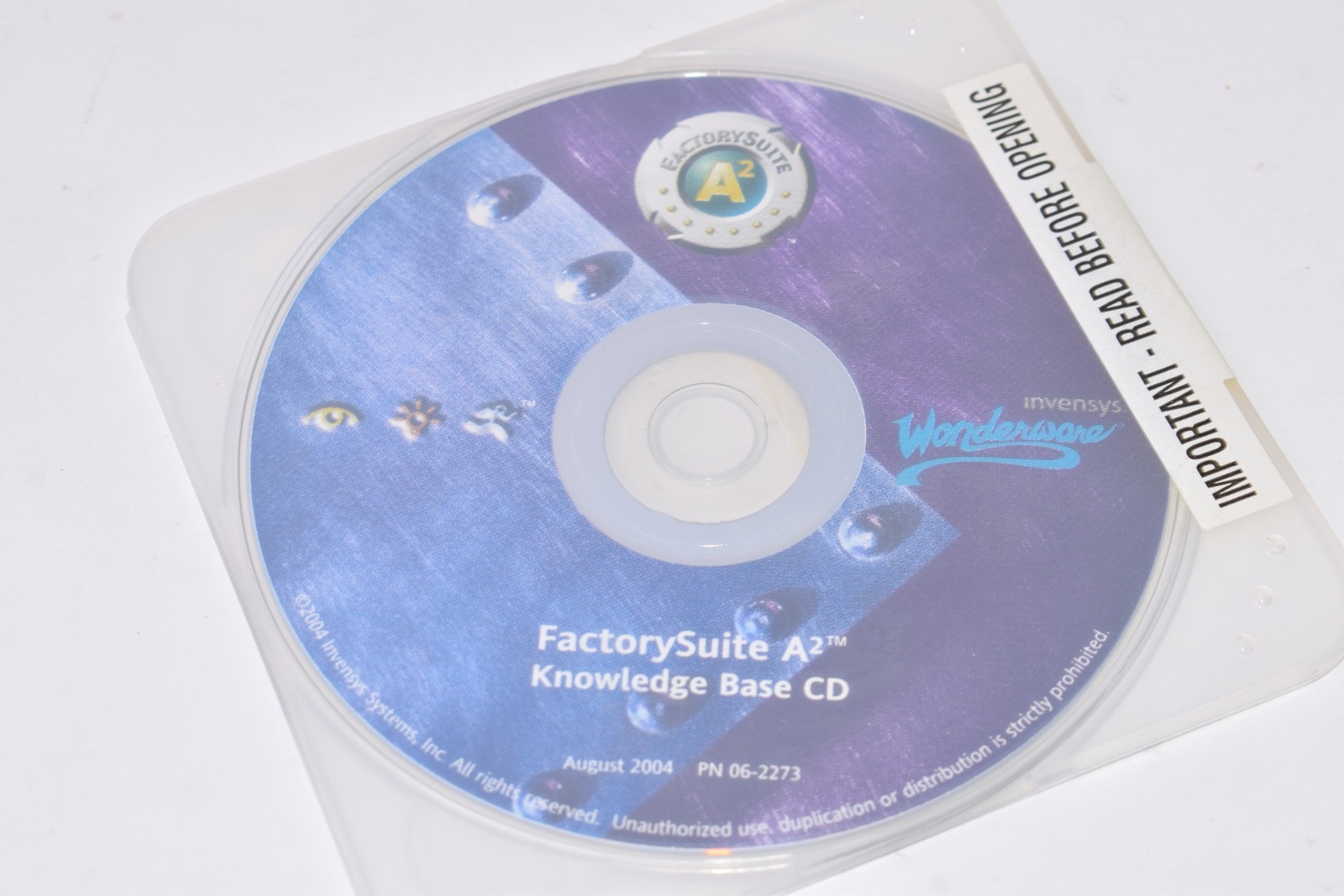 Invensys Wonderware FactorySuite A2 Knowledge Base CD