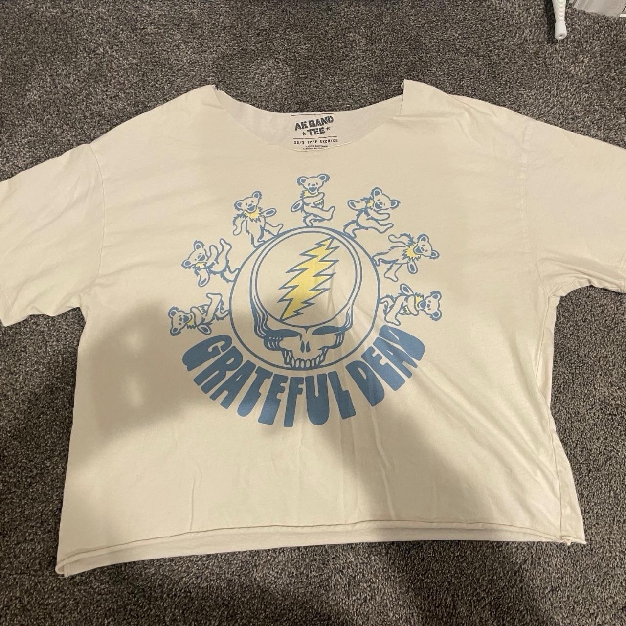 American Eagle Grateful Dead Cropped Band Tee Size XS/S