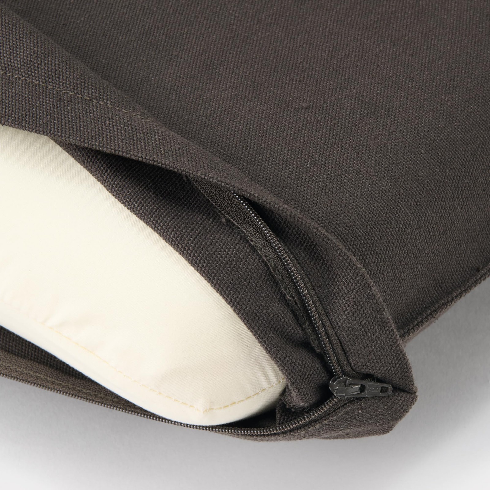 MUJI Floor Chair Large Brown Cotton Canvas 62.5x68x53cm Seating Japan Home