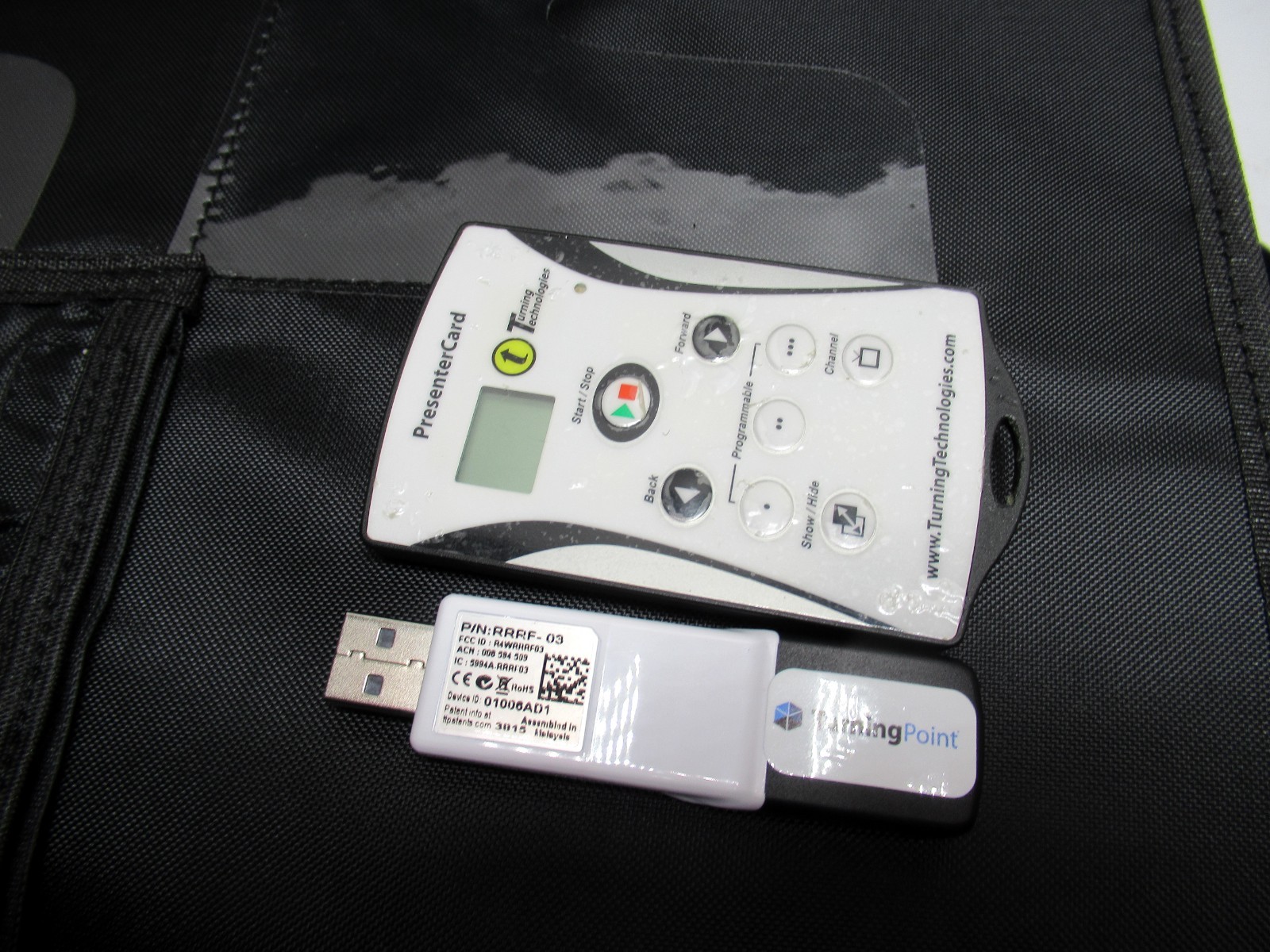 45 Turning Technologies Response Card RCXR-02 03 NXT W/USB & Presenter Card&Case