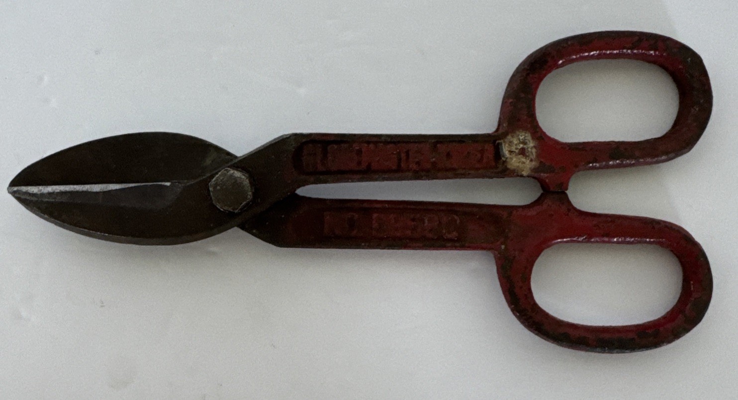 Globemaster Tin Snips Heavy Duty Sheers Metal Scissors 8” Long #69580 Vintage