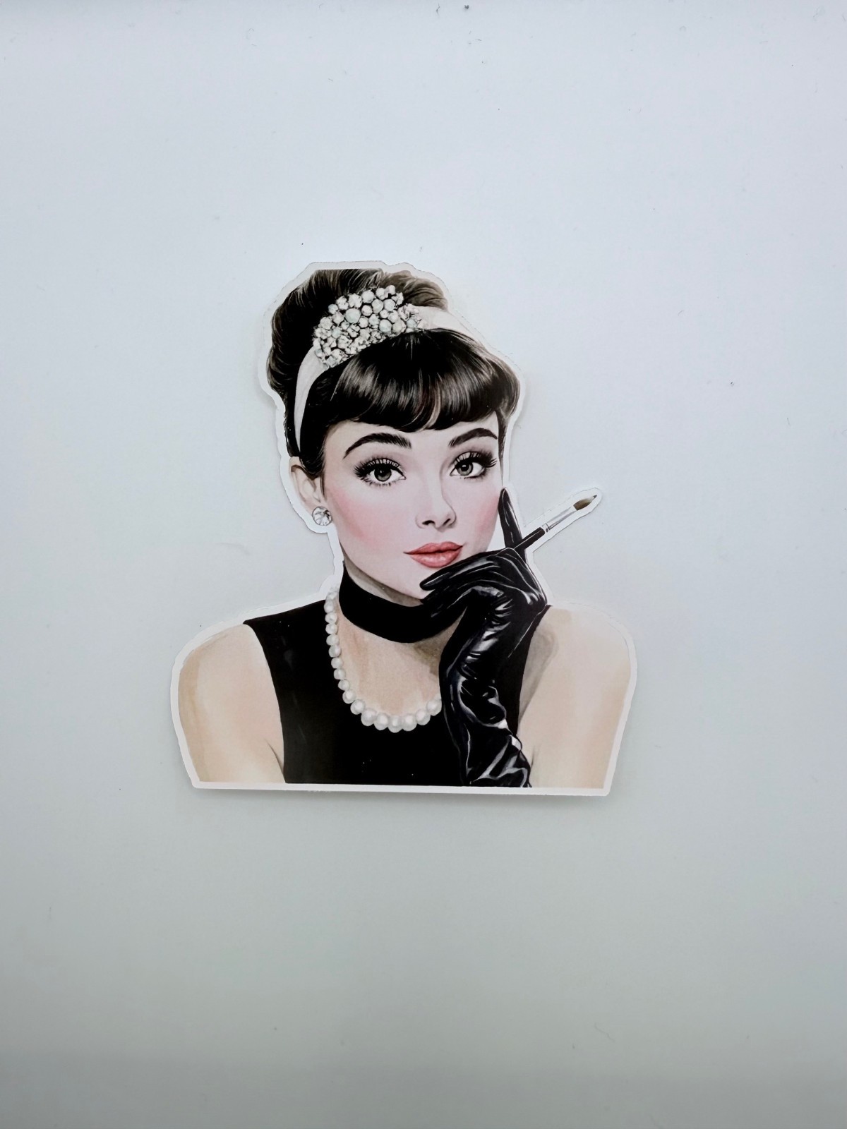 Brand New Elegant Hollywood Actress Audrey Hepburn 3.25" by 3.75" Sticker