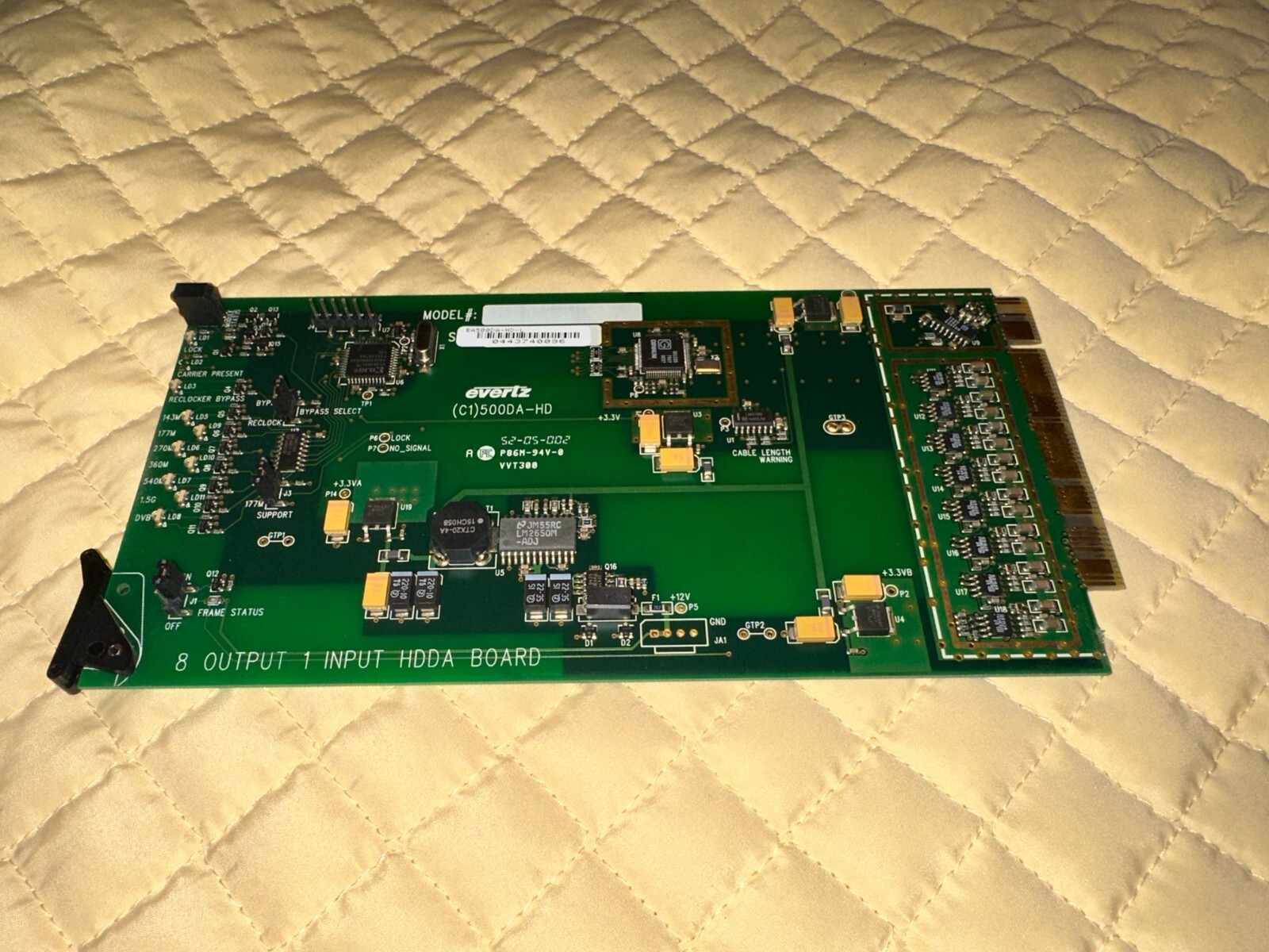 Evertz 500DA-HD-L 1 input, 8 output, loop out, 1.5Gig DA -- good condition