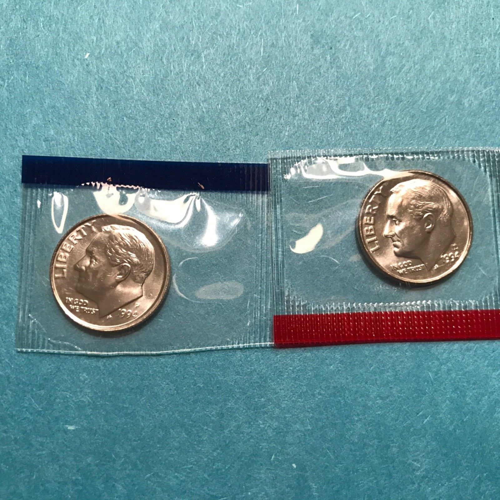 1994 P&D Roosevelt Dime US Mint Cello Unc FREE SHIP