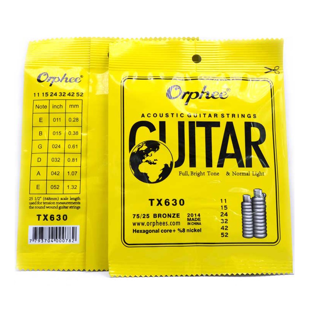 10SET Orphee RX19 Guitar Strings Set Hexagonal Carbon Steel 011-052inch 6pcs/set