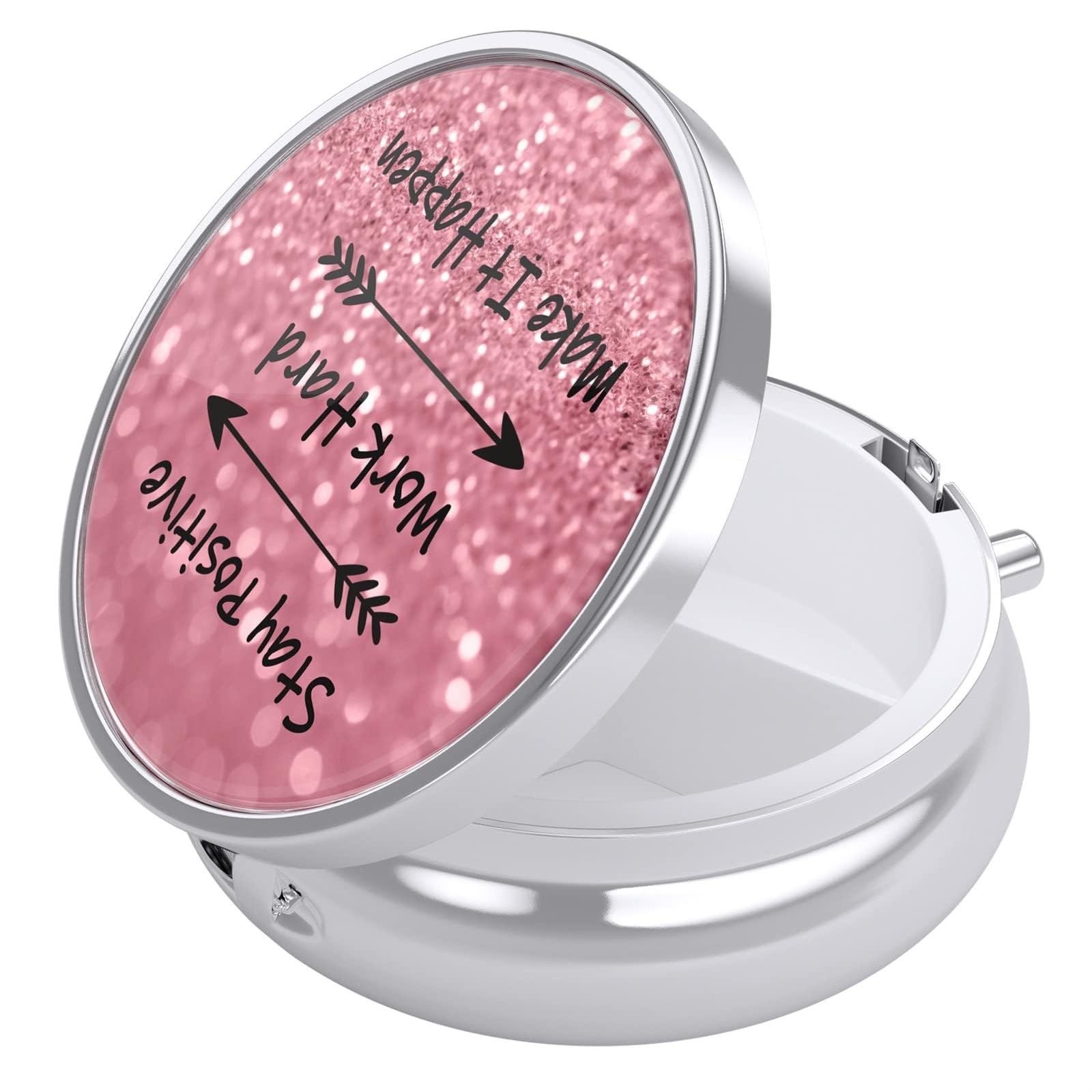 Nipichsha Pill Box, Small Case for Purse & Pocket, Cute Travel Work Hard
