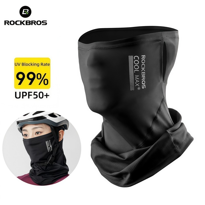 ROCKBROS Unisex Face Scarf Ice Silk Mask Balaclava Face Cover Anti UV Sunscreen
