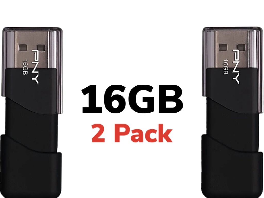 16gb PNY Attaché Flash Drive | 2 Pack