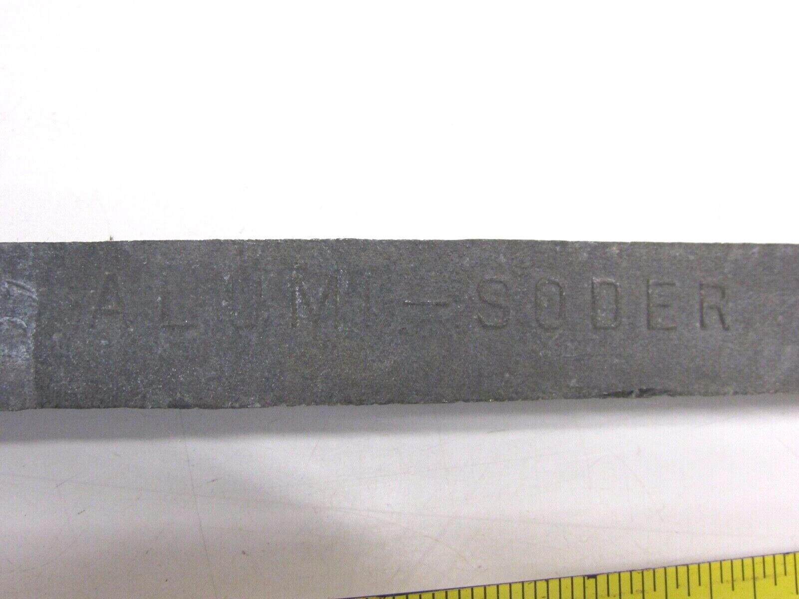NOS! VINTAGE ALLEN ALUM-SODER TRIANGULAR 13.5" STICK, ALUMINUM SOLDER
