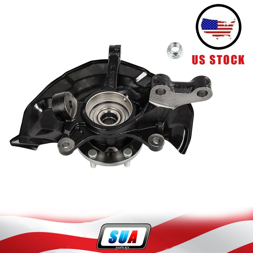 For Toyota Highlander 04-07 FWD Front Driver Wheel Hub Bearing Steering Knuckle