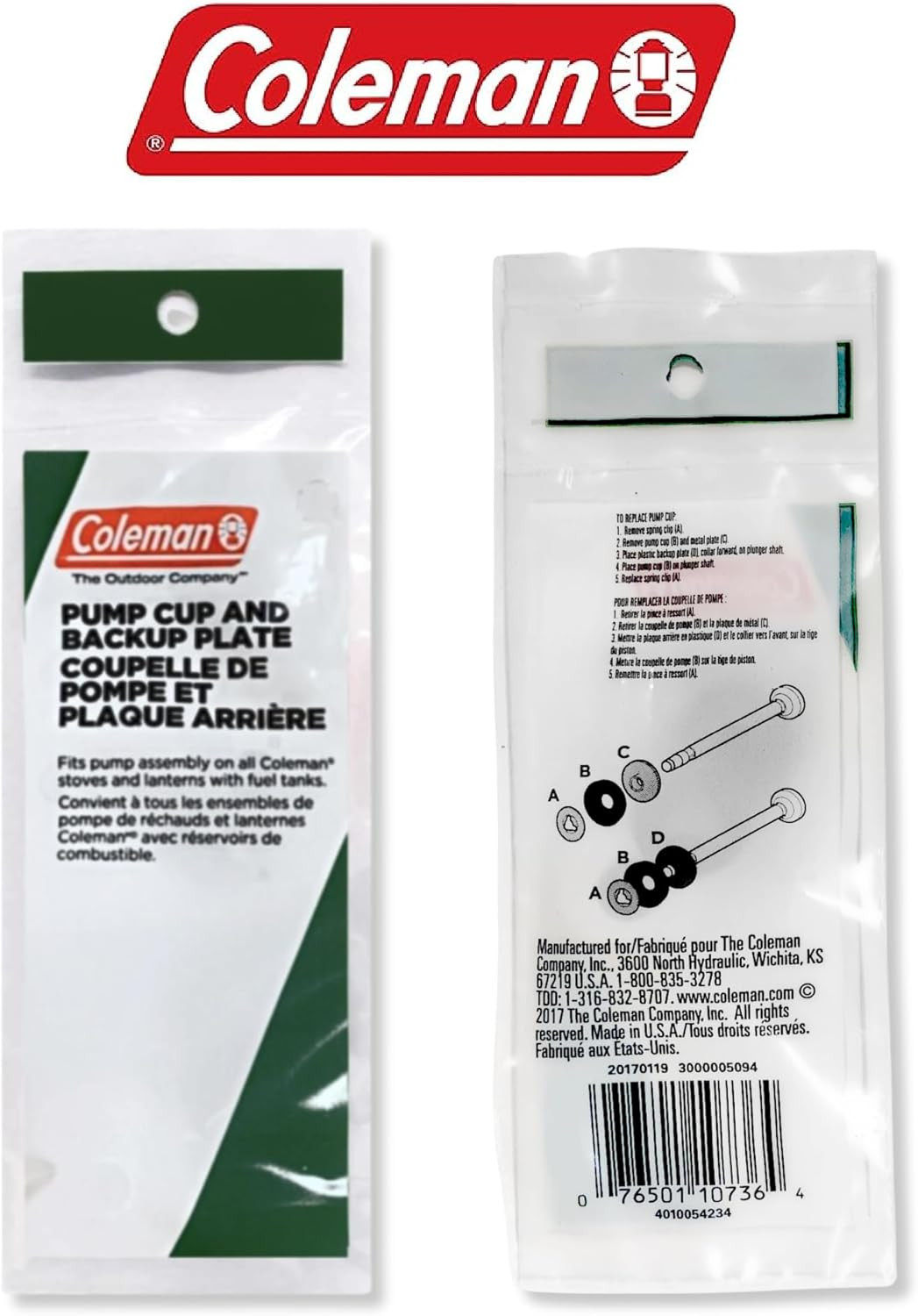 Coleman 3000005094 Lantern and Stove Pump Cup Replacement
