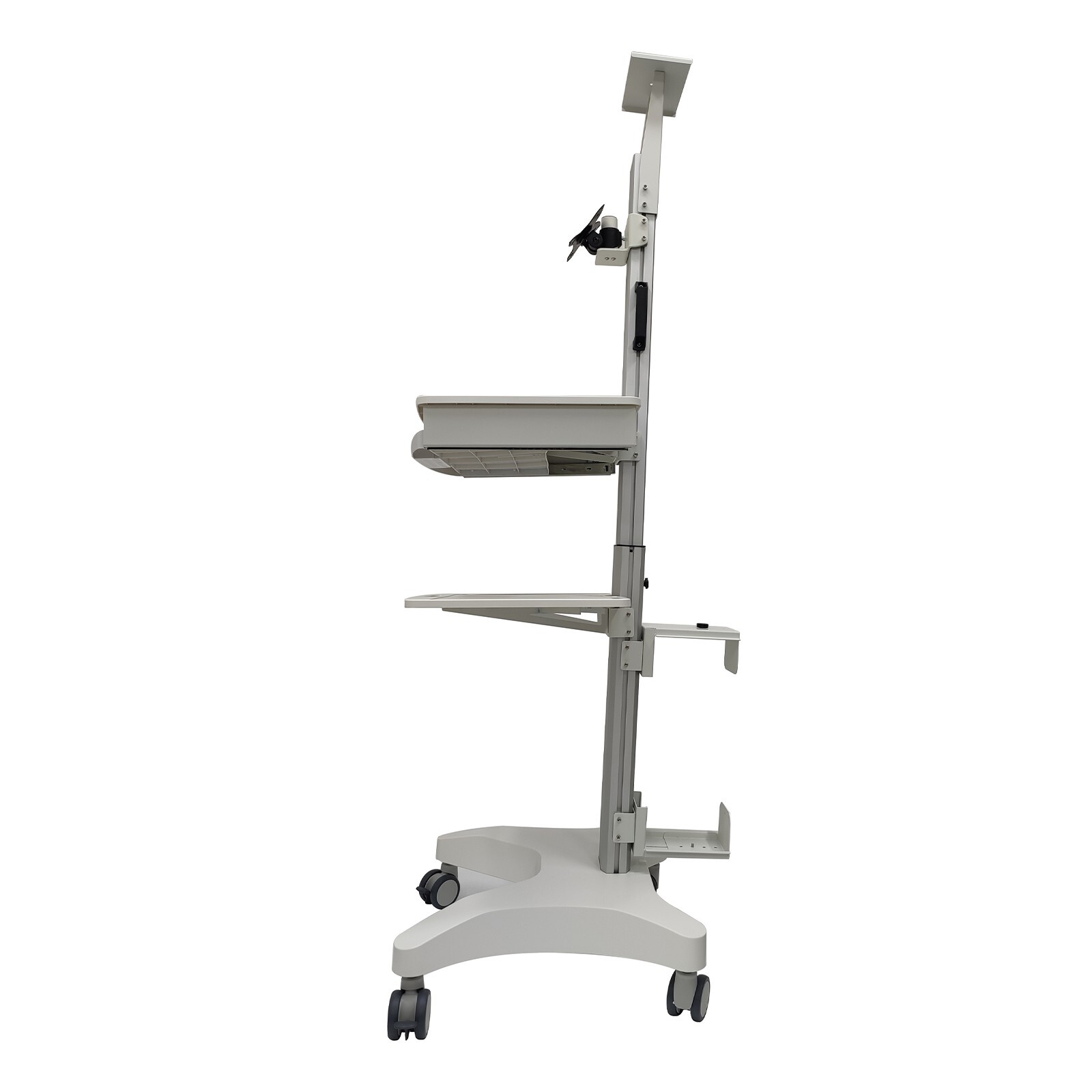 Floor Stand Movable Workbench Computer Cart Mobile Workstation Monitors Support