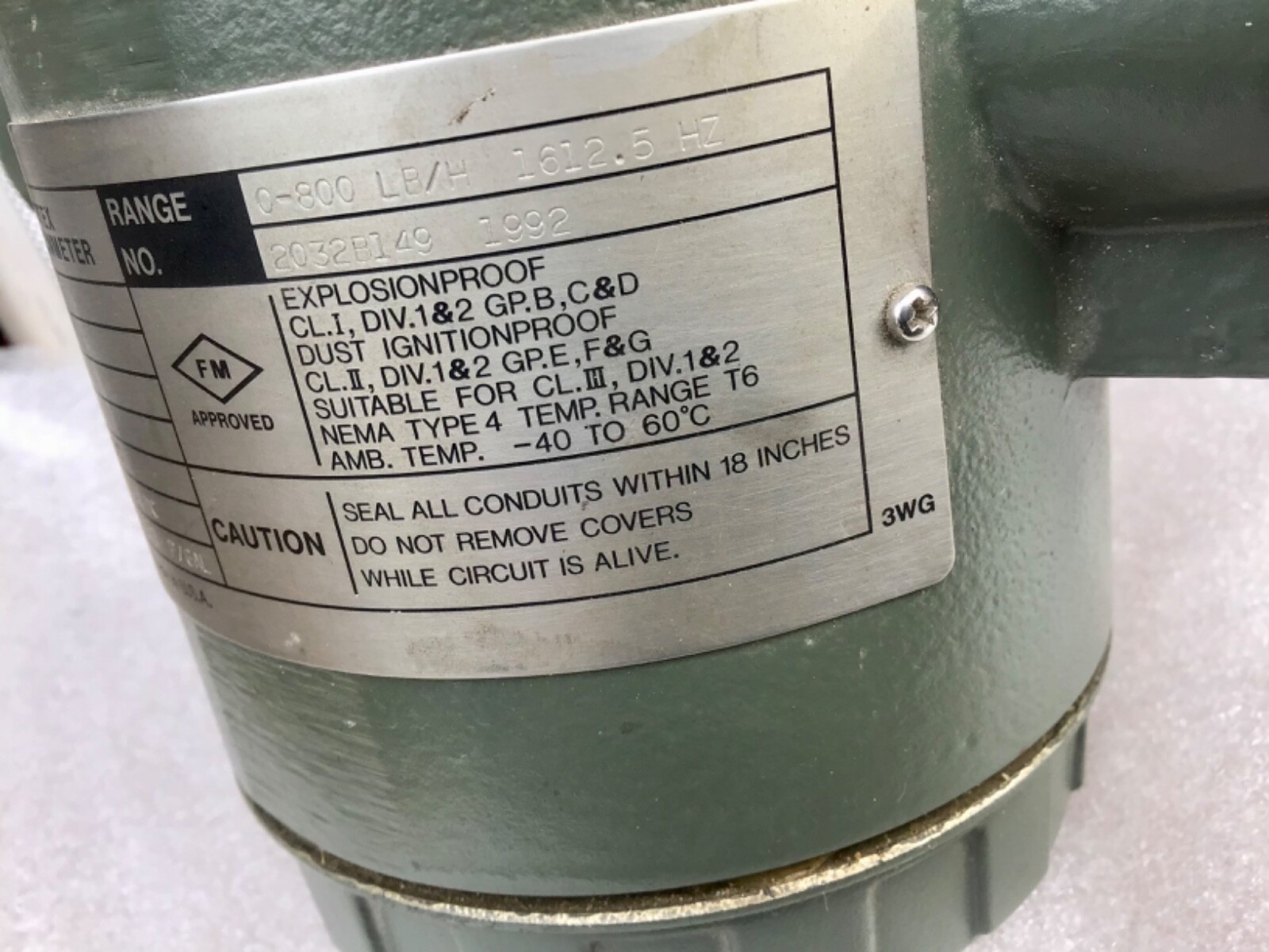 Vortex Yokogawa Flowmeter 24V DC.
