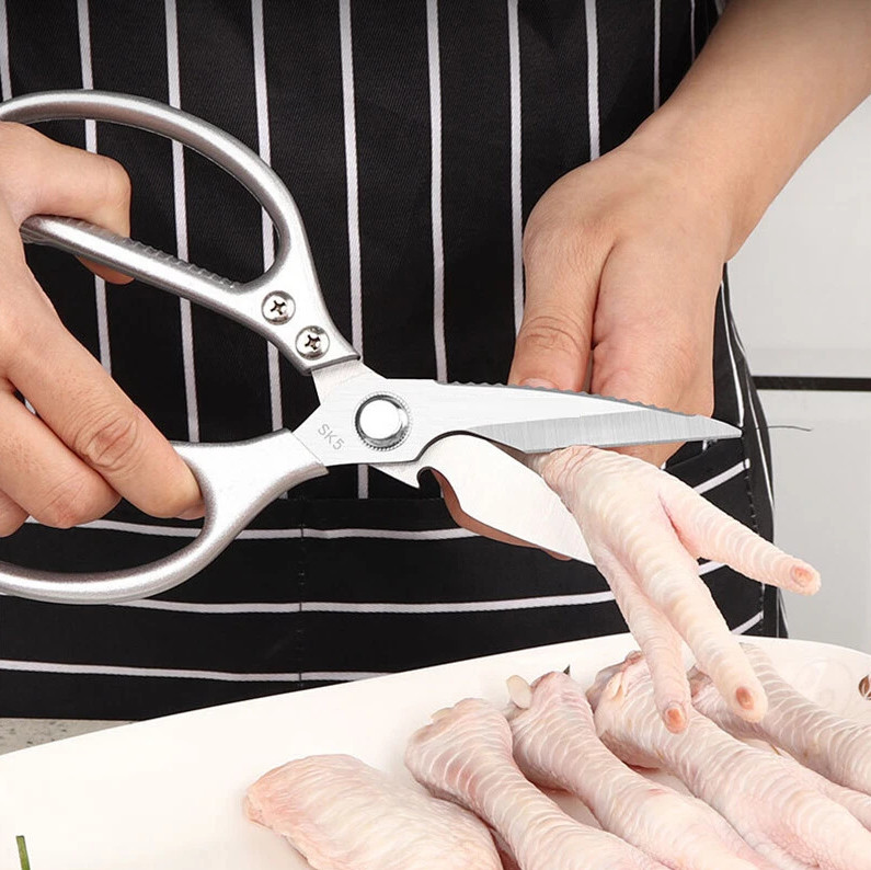 Kitchen Scissors Multifunctional Meat Fish Bone Cutting Shears Bottle Opener US
