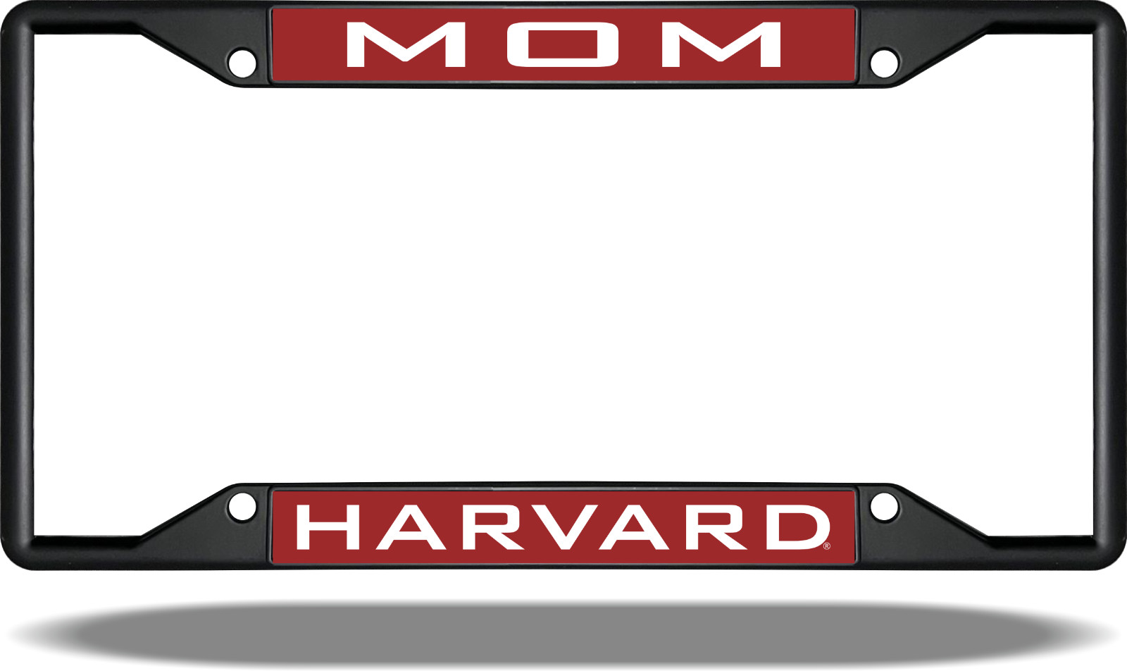 Harvard MOM Black License Plate Frame
