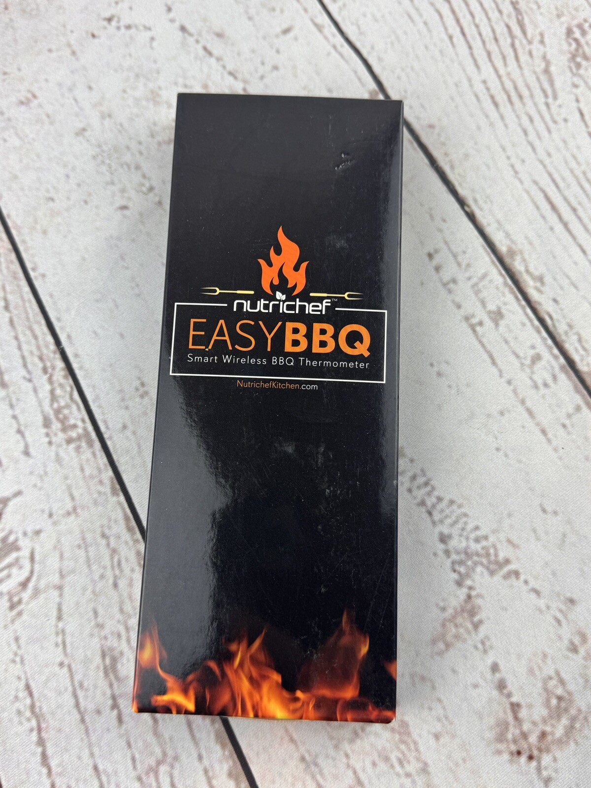 NutriChef PWIRBBQ420 Bluetooth BBQ Thermometer Smart Stainless Probe App Grill