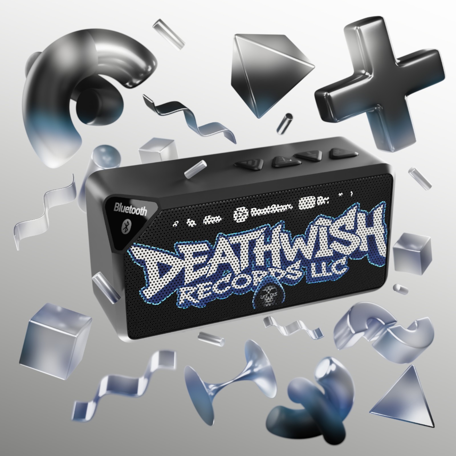Bluetooth Speaker — Deathwish Records Graffiti Logo Portable Speaker