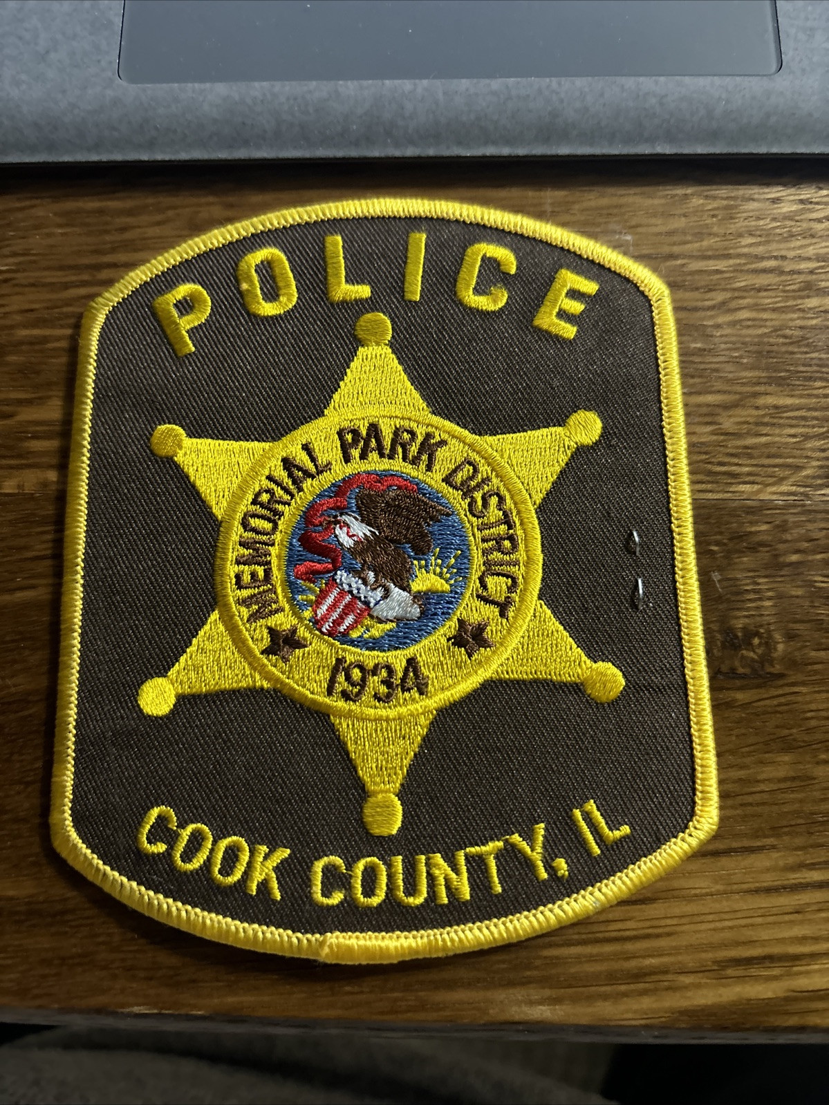 MEMORIAL PARK DISTRICT -Cook County Illinois Park Police patch Defunct In 2013