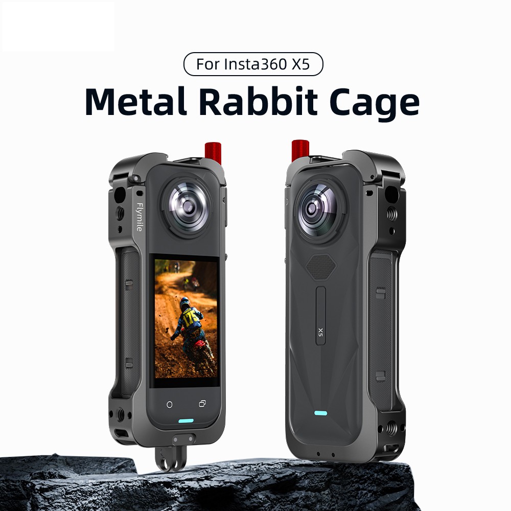 Metal Rabbit Cage Frame For Insta360 X5 Camera Protective Expansion Case SUK