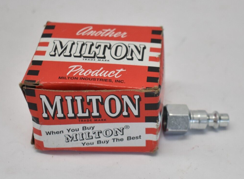 Lot of 10 Milton M Style Plugs 1/4" FNPT 728 Series Genuine OEM Stainless Steel