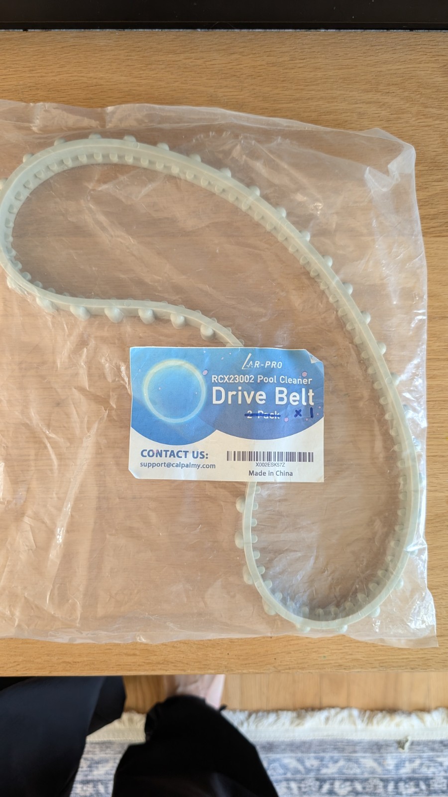 Drive belt RCX23002 compatible with Hayward AquaVac Pool Cleaner