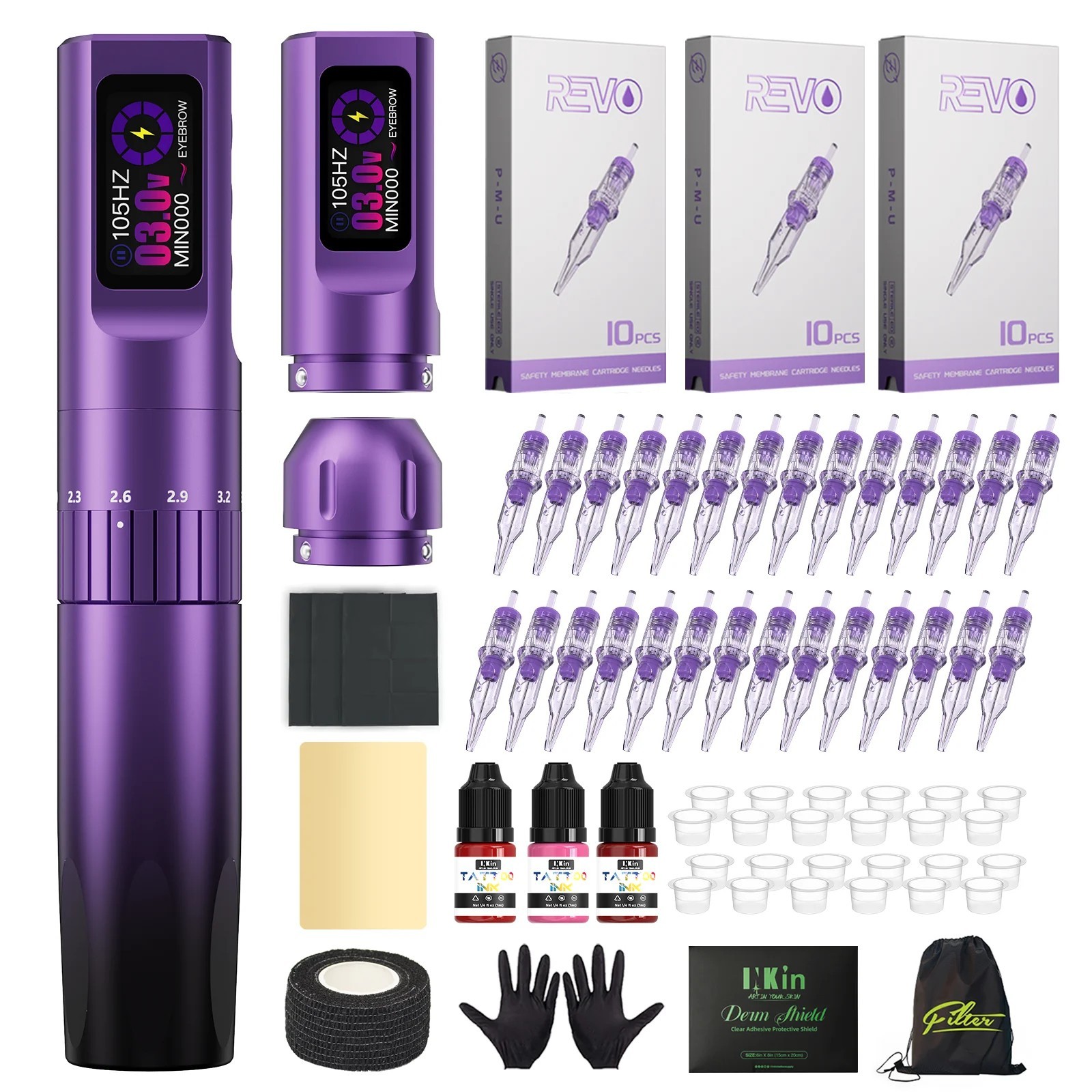 PMU Kits INKin Lavelle Permanent Makeup Tattoo Machine Pen SMP PMU Needles