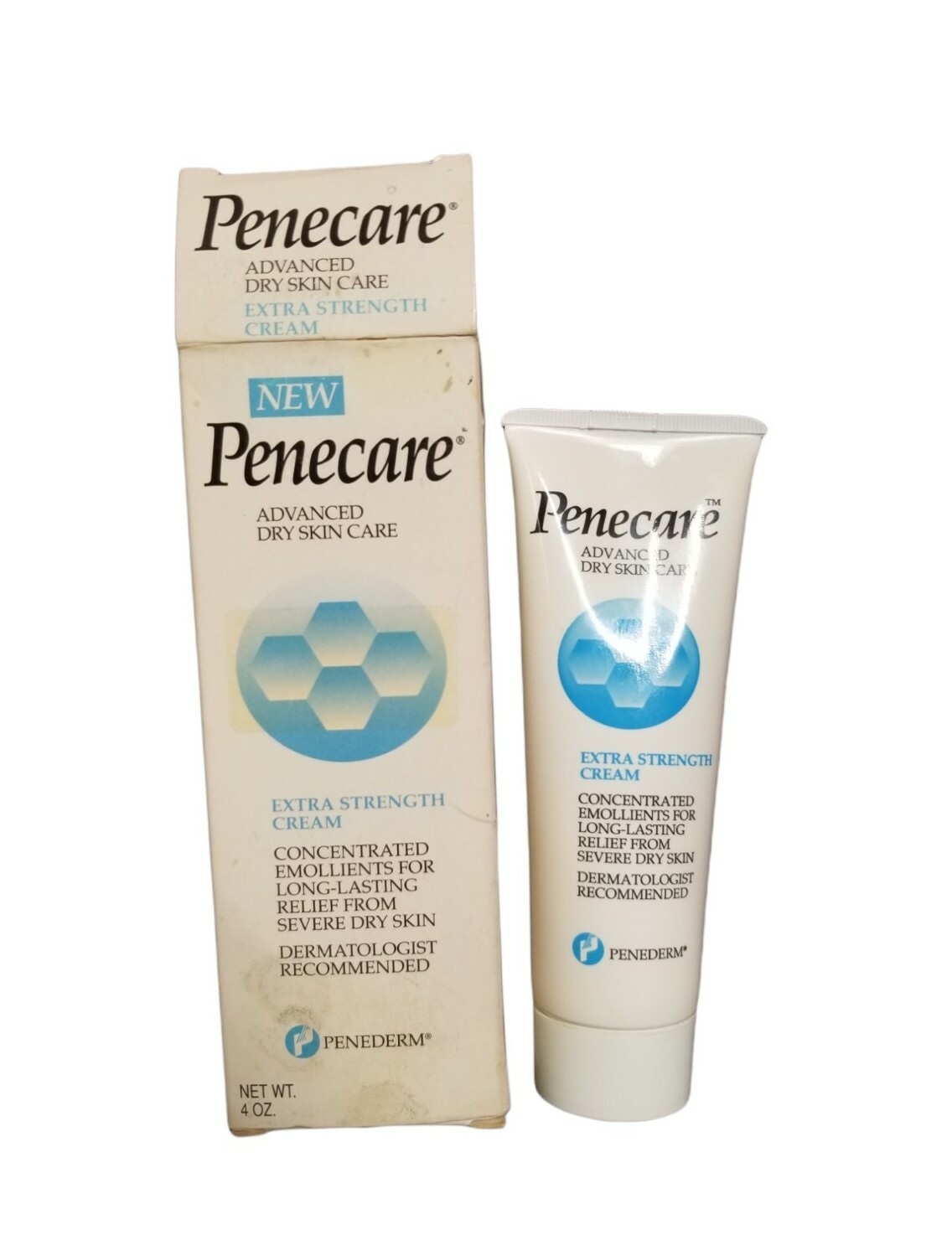 90s PENECARE Penederm dry Skin Extra Strength Cream with Lactic Acid 4 oz