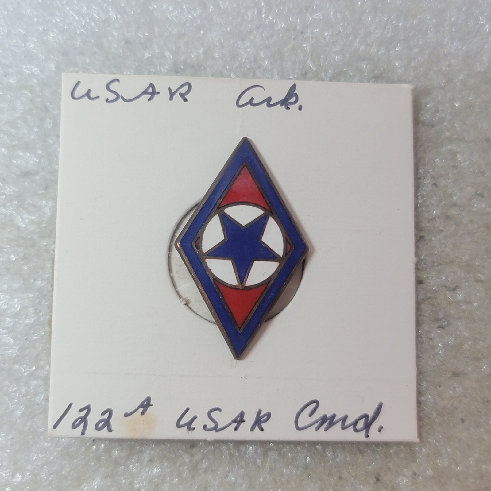 U.S. Army 122nd Army Reserve Command ARCOM DUI Unit Crest Insignia Pin USA Made