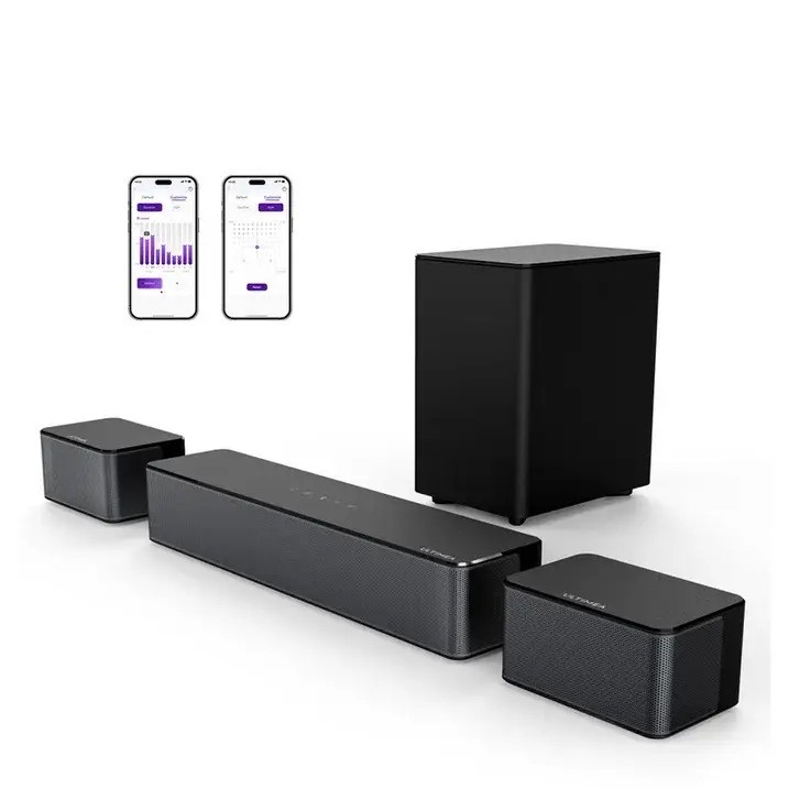 ULTIMEA 5.1CH Surround Sound Bar with Wireless Subwoofer & 2 Rear Speakers, 352W