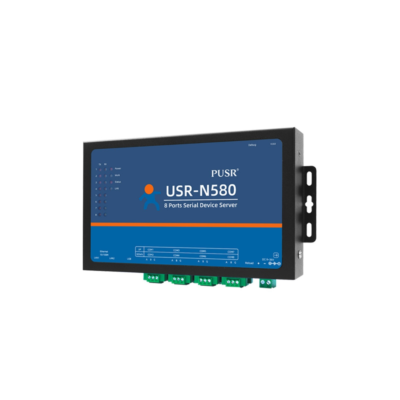 PUSR 8 Port RS485 to Ethernet Serial to Ethernet Converter Modbus MQTT USR-N580