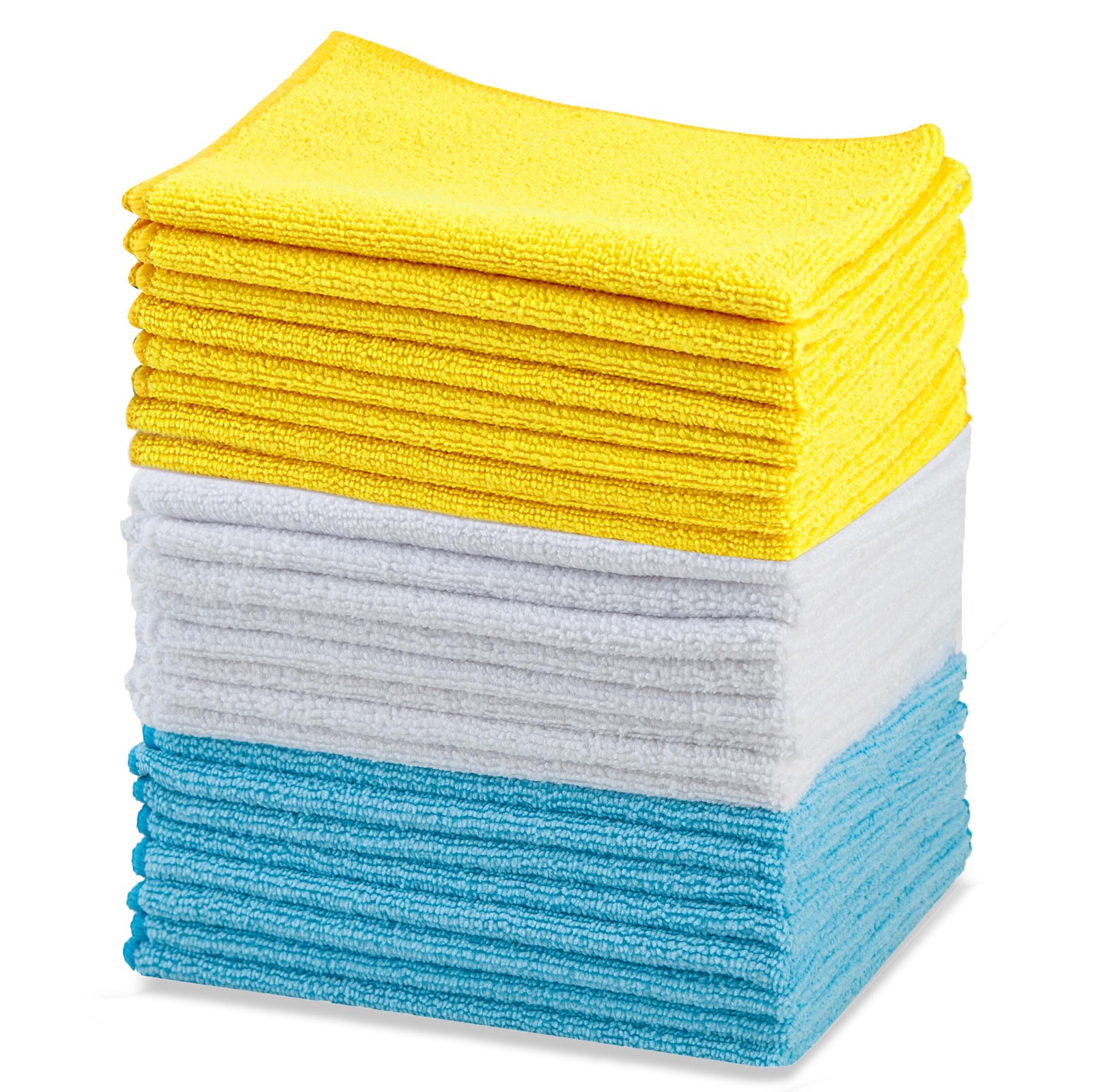 Amazon Basics Microfiber Cleaning Cloths, Ultra Absorbent