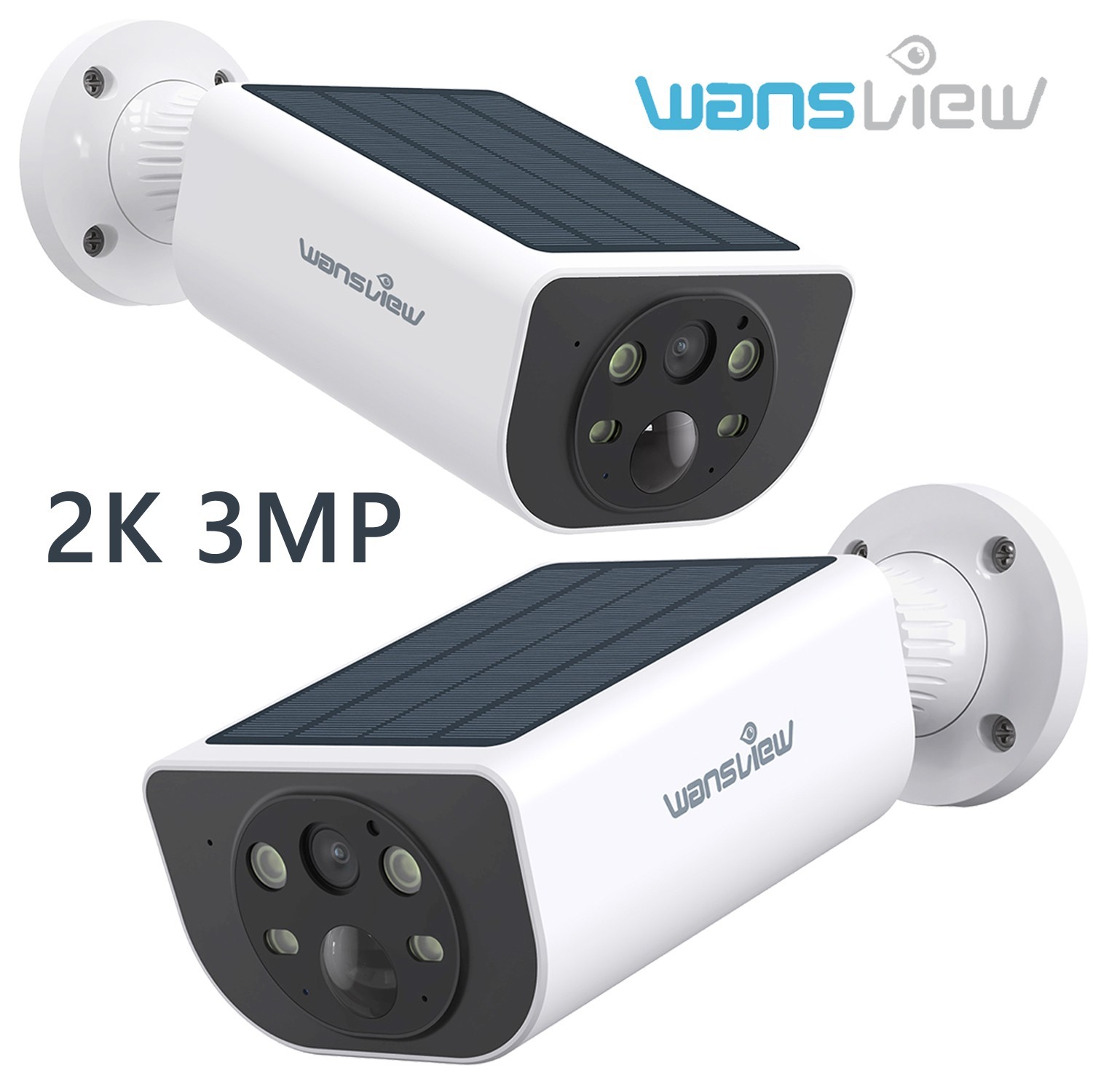 Wansview Solar Battery Powered Wireless Security Camera System Outdoor Home Wifi