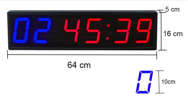 Echo GYM Timer Crossfit Classic Digital LED Portable Workout Countdown Clock