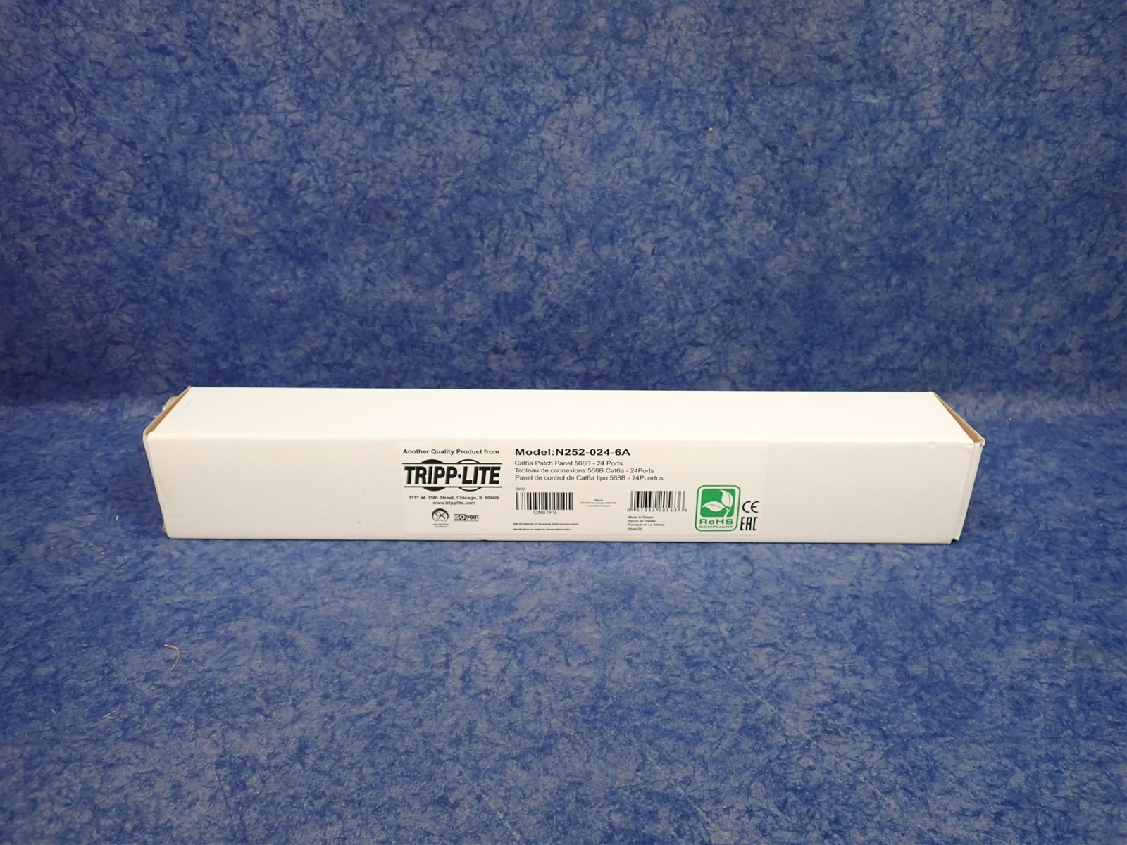 NEW Tripp Lite N252-024-6A 24-Port 1U Rack-Mount Cat6a 110 Patch Panel (M4)