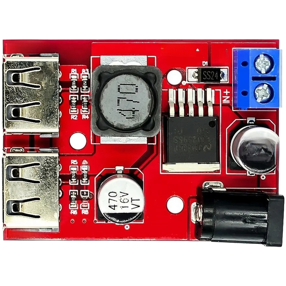 5V 3A Dual USB Output DC-DC Step Down Module for Automotive Solar Power